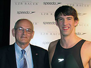Steve Wilkinson and Michael Phelps photo